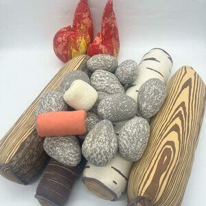 Land of Nod Crate & Barrel Kids Campfire Plush Fire Replacement Pieces GUC